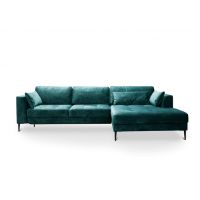ETAP SOFA - LUZI Narożnik 2DL-REC/BK//REC/BK-2DL Narożnik z funkcją spania i pojemnikiem