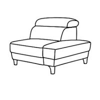 Bydgoskie Meble - BOSTON Segm. 1HT/BK P | Prawy z pojemnikiem