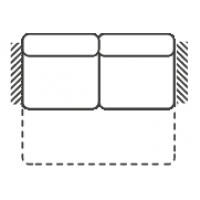 FENIKS MEBLE - GENESIS Sofa 2,5 S BB z szufladą na pościel bez boków