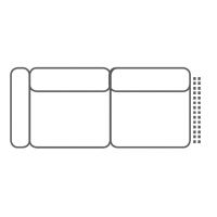 FENIKS MEBLE - ALLURE Sofa 2,5L BB z lewym bokiem