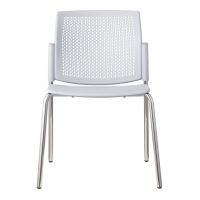 BGROUP - 4JOB Krzesło Konferencyjne PPL S40 / S45 | Stelaż Metalowy na 4 nogach w opcji Kółka | Oparcie z Tworzywa