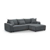Mars Meble - PRIMO L DARK GREY Narożnik z funkcją i pojemnikiem PROMOCJA