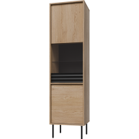 Restol - ARDILA Witryna ARD-WI50 | Dąb Cremona | Czarny mat