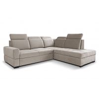 Mars Meble - AXEL L Narożnik z funkcją spania i pojemnikiem | BEIGE – Voss 28 | PROMOCJA