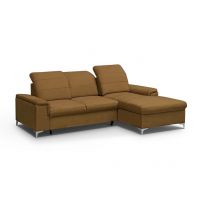 Mars Meble - BERGAMO MINI Narożnik z funkcją i pojemnikiem MUSTARD - VENA 02 | PROMOCJA