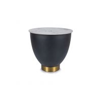 SIGNAL - CYPRUS B Ława | Biały | Czarny