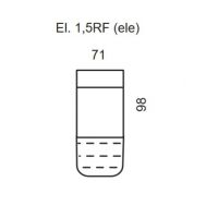 Bydgoskie Meble - ALEXANDRIA EL. 1,5 RF ele wewnętrzny z funkcją relax elektryczną