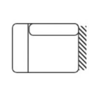 FENIKS MEBLE - EXELLENCE Otomana mała OTML lewa | Z pojemnikiem