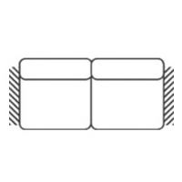 FENIKS MEBLE - EXELLENCE Sofa 2,5 BB | Bez boków | Bez funkcji spania