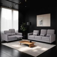 FENIKS MEBLE - ESPACE Zestaw | Sofa 3F z funkcją spania i Sofa 1L+1EL z jednym relaxem elektrycznym | DOSTĘPNE OD RĘKI