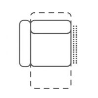 FENIKS MEBLE - ALLURE fotel 1,5 ELL z lewym bokiem i funkcją relaks elektryczną