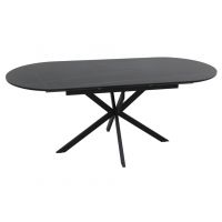 SIGNAL - GASTON CERAMIC 140 Stół rozkładany 80x140(180)x76hcm | Czarny