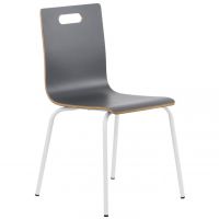 STEMA - Krzesło Konferencyjne WERDI A | Oparcie z Otworem | Stelaż Biały