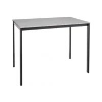 SIGNAL - MARIO Stół 100x60 cm | Biały efekt marmuru | czarny