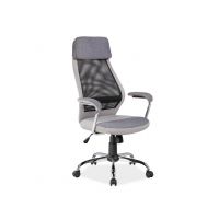 SIGNAL - Q-336 Fotel Obrotowy | Szary | DOSTĘPNY OD RĘKI