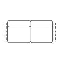 FENIKS MEBLE - PESARO Sofa 2,5BB bez boków