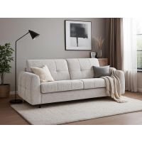 Mars Meble - PERONI 160 Sofa na stelażu włoskim | funkcja spania i materac oraz pojemnik CREME | PROMOCJA
