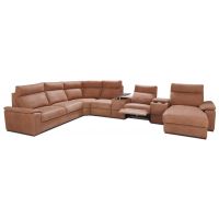 FENIKS MEBLE - PRESTIGE Narożnik 2,5FL-E-1BB-PL-1 BB EL-BK-LR z funkcją spania, pojemnikiem na pościel, relaksem elektrycznym, barkiem oraz półką pod laptopa