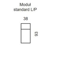 Bydgoskie Meble - ALEXANDRIA Moduł Standard P kończący prawy z szufladą