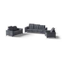 Mars Meble - SNAP ZESTAW WYPOCZYNKOWY 3F+2P+1 | DARK GREY | PROMOCJA