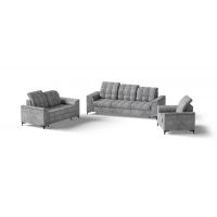 Mars Meble - SNAP ZESTAW WYPOCZYNKOWY 3F+2P+1 | LIGHT GREY | PROMOCJA
