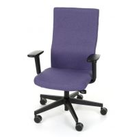 GROSPOL - TEAM PLUS Fotel Obrotowy Black / Chrome | Mechanizm Synchro Self SF2 Plus | Regulowane Podłokietniki | Obciążenie do 150 kg