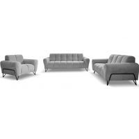 Mars Meble - VOLARE ZESTAW WYPOCZYNKOWY 3+2+1 Bez funkcji | GREY – Vega 13 | PROMOCJA