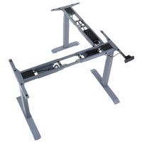 STEMA - PRATO Stelaż 04-3T/90/A | Elektrycznie Podnoszony | Trzysilnikowy | Wysokość 59-123,5 cm | Szary