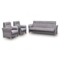 Mars Meble - AVANTI ZESTAW WYPOCZYNKOWY 3+1+1 | POPIEL | PROMOCJA