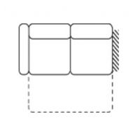 FENIKS MEBLE - BENETTO Sofa 2 FL lewa z funkcją spania