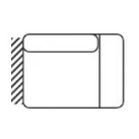 FENIKS MEBLE - BENETTO Otomana mała OTMR prawa | Z pojemnikiem