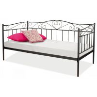 SIGNAL - BIRMA Łóżko 90x200 | Metal czarny