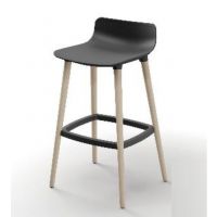 BGROUP - COWORKER Hoker PPL SH130H | Stelaż Drewniany | Oparcie z Tworzywa | Wysoki