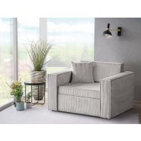 Mars Meble - DAVE 80 BEŻ Sofa z funkcją spania i pojemnikiem PROMOCJA