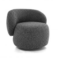 Mars Meble - MOA Fotel na obrotowej podstawie | DARK GREY - Bella 20 | PROMOCJA