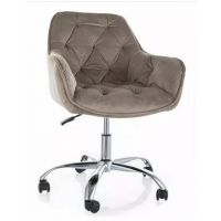 SIGNAL - Q-190 Fotel Obrotowy Velvet | Ciemny Beż 40