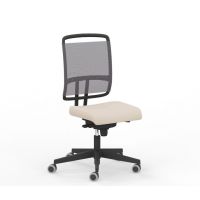 NOWY STYL - @-SENSE Fotel obrotowy PW-BL FS | Oparcie siatkowe | Mechanizm FS | Wersja BLACK