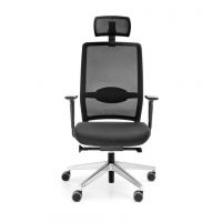 PROFIM - VERIS NET Fotel Obrotowy 111SFL | Siedzisko Wysuwane | Pochylenie Oparcia i Siedziska | Zagłówek | Regulowane Podparcie Lędźwiowe | Zgodny z Rozporządzeniem z 2023 roku