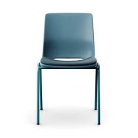 PROFIM - ANA Krzesło Konferencyjne 4340S | Kubełek Plastikowy | Tapicerowana Nakładka na Siedzisko | Sztaplowanie do 10 Krzeseł