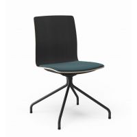 PROFIM - COM Krzesło Konferencyjne K22HF | Kubełek ze Sklejki | Tapicerowana Nakładka na Siedzisko | Stelaż Typu "Pająk"