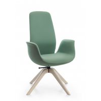 PROFIM - ELLIE PRO Fotel Obrotowy 10HW | Oparcie Wysokie | Nogi Bukowe