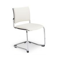 NOWY STYL - INTRATA VISITOR Krzesło konferencyjne V-31 CFBL-NA | Oparcie tapicerowane | Na płozie