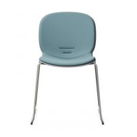 PROFIM - NOOR Krzesło Konferencyjne 6060SB | Kubełek Plastikowy | Tapicerowana Nakładka na Siedzisko i Oparcie | Na Płozie