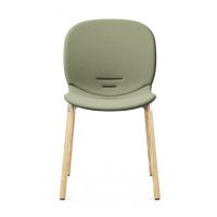 PROFIM - NOOR Krzesło Konferencyjne 6080F | Kubełek w Całości Tapicerowany | Nogi Drewniane