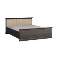 GAŁA MEBLE - LUCCA Czarny Grafit Łóżko L160