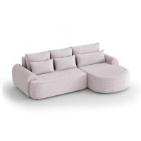 Mars Meble - OLIVIO L PREMIUM PINK Narożnik z funkcją spania i pojemnikiem PROMOCJA