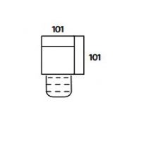 Bydgoskie Meble - LEGATO Segment 1,5RF ele | Prawy | Z elektrycznym relaksem