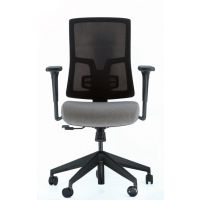 BGROUP - SKILL Fotel Obrotowy SKNB | Obciążenie do 150 kg | Oparcie Siatkowe | Czarny | Zgodny z Rozporządzeniem z 2023 roku