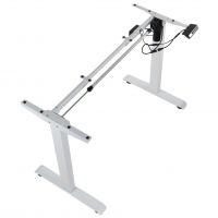 STEMA - PRATO Stelaż 01-2T/W | Elektrycznie Podnoszony | Biały | Jednosilnikowy | Wysokość 72-121 cm