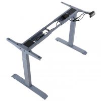 STEMA - PRATO Stelaż 04-2T/A | Elektrycznie Podnoszony | Dwusilnikowy | Wysokość 69-117 cm | Zbliżony do RAL 7045